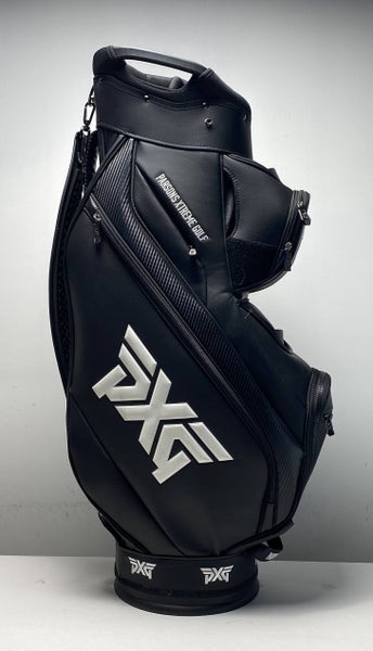 PXG Deluxe Cart Bag Black 6-Way Divide Single Strap Golf Bag NEW