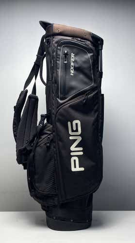 Ping Hoofer Stand Bag Black 5-Way Divide Dual Strap Golf Bag