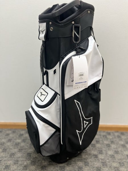 Mizuno LW-C Cart Lightweight Cart Golf Bag 10.5", 7-way top, Black/White NEW!
