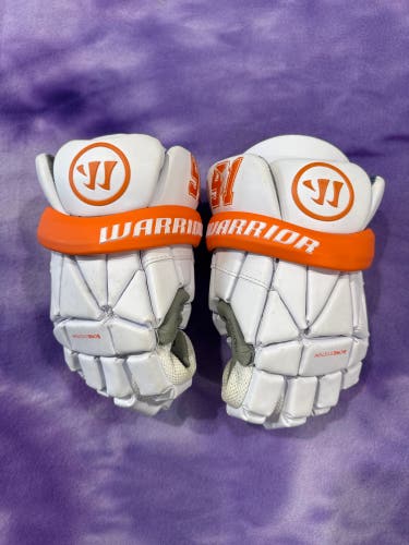 White Warrior Evo Lacrosse Gloves Small (Used)