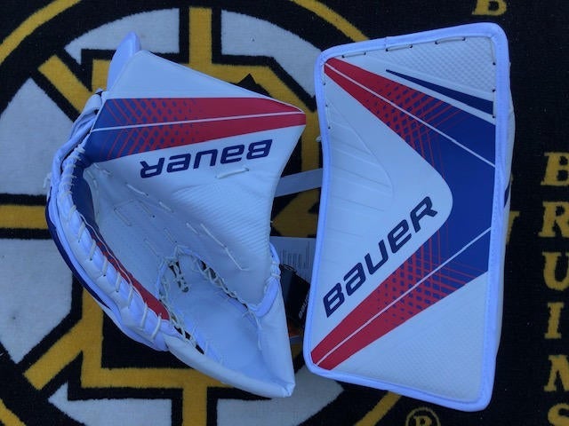 New  Bauer Vapor 1X Goalie Catch Glove &  Goalie Blocker - Senior (READ DESCRIPTION)
