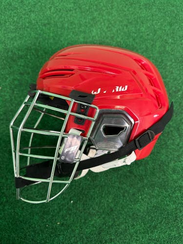 Red Warrior Alpha One Pro Box Lacrosse Helmet (Used) | Small