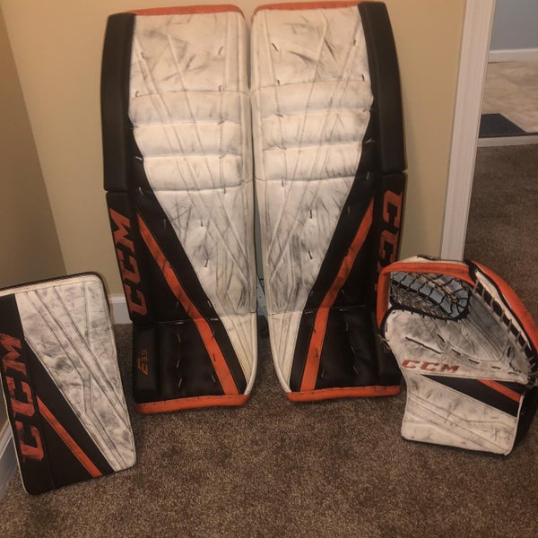 Orange Senior 35" Regular Extreme Flex 3.9  Goalie Full Set (READ DESCRIPTION)