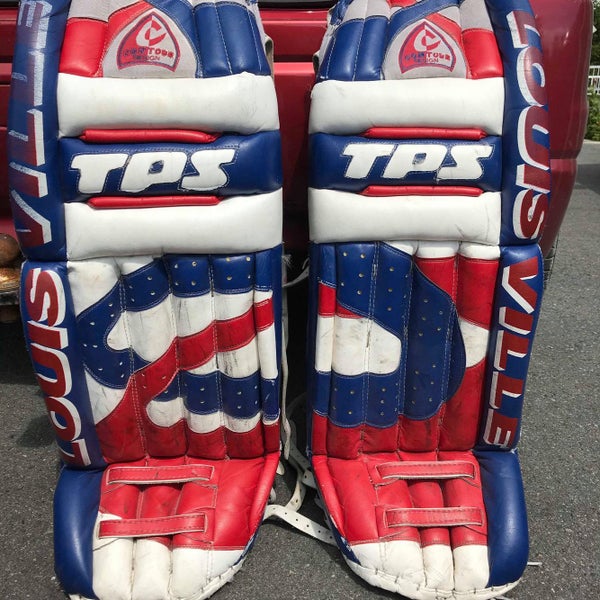 TPS Contour Goalie Full Set – Senior 36" | Regular | Eye-Catching Red, White Blue (READ DESCRIPTION)