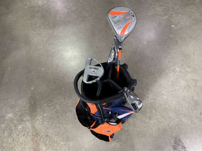 U.S. Kids WT-20 Orange Club Set Driver 6 & 8 PW Putter Ultralight 51" JR LH +Bag