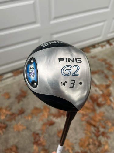 Ping G2 3-Wood 14 Black Dot TFC 100 Stiff Flex 43.25 +HC NICE