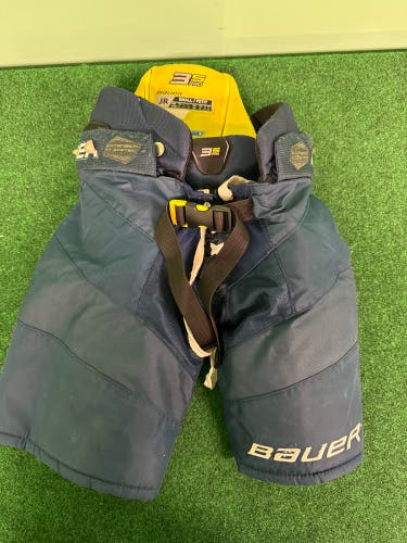 Navy Blue Bauer Supreme 3S Pro Hockey Pants (Used) | Junior Small