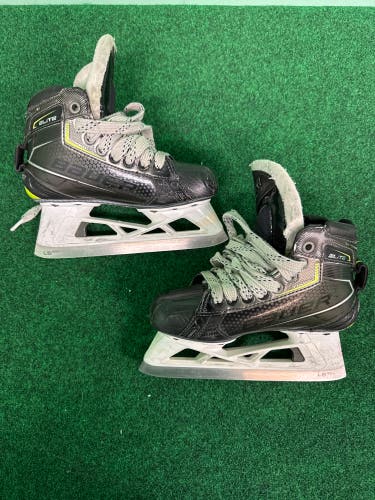 Junior Bauer Elite Hockey Goalie Skates (Regular) Size 1.5 (Used)