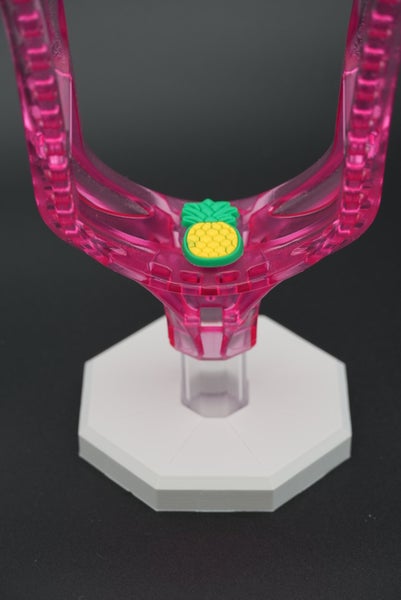 Tropical Punch 5Lax RC1 N2O  Clear Pink/Teal Lacrosse Head (Unstrung)