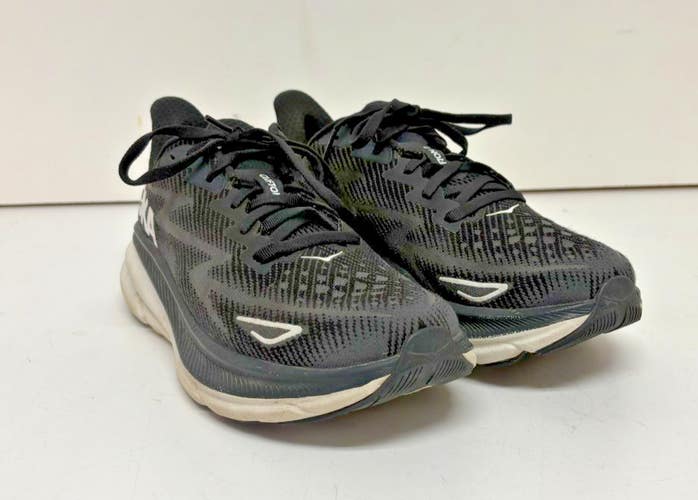 Hoka One One Clifton 9 Black Mesh Running Shoes US Women's 10 EU 42-2/3