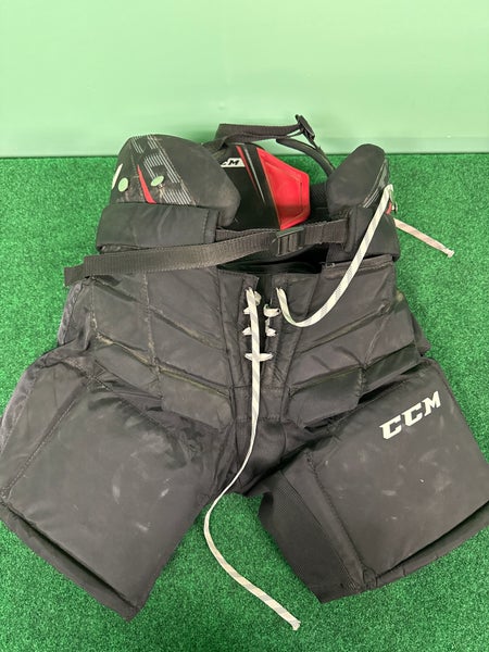 Black CCM E1.5 Hockey Goalie Pants (Used) | Junior Large