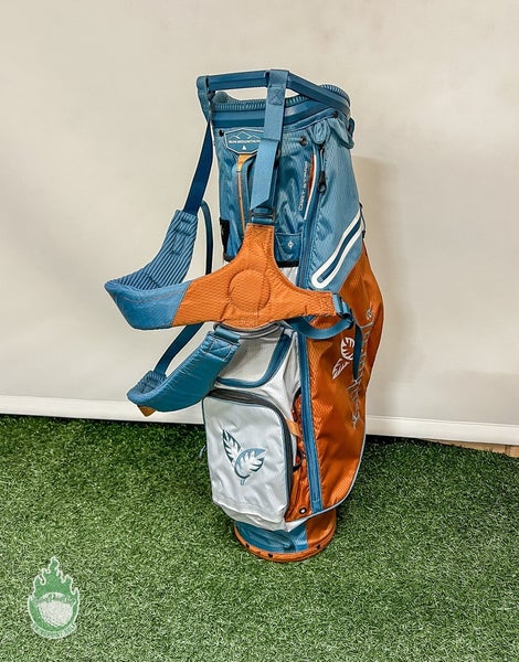 Used Sun Mountain Threes LS Kukui ula Stand/Carry Blue/Light Brown Golf Bag