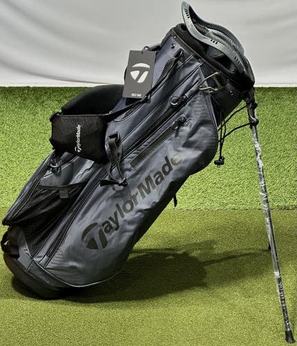 TaylorMade Pro 8-Way Carry Stand Golf Bag Charcoal w/ Rain Hood New #93227
