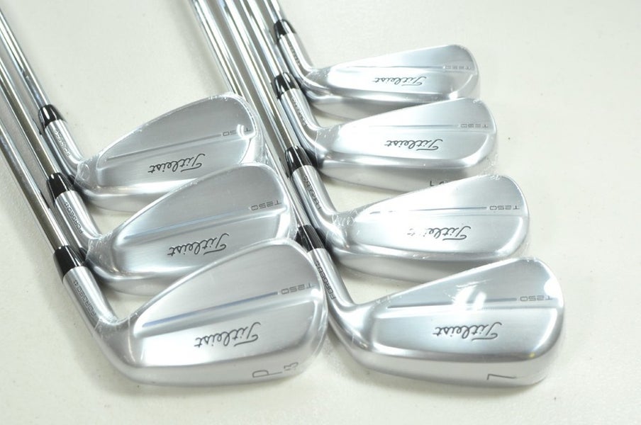 Titleist T250 2025 4-PW Iron Set Stiff Flex Right AMT Black Steel NEW! # 206367