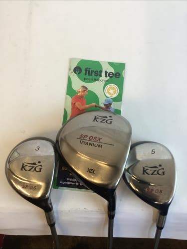 KZG Golf SP-OS Fairway Woods Set Driver-3w-5w With Ladies Graphite Shafts