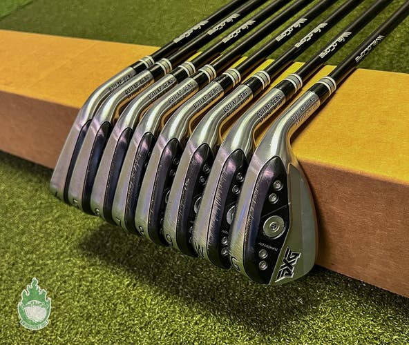 Used RH PXG 0311XP Forged Gen 6 Irons 4-PW/GW Axiom 75g Stiff Graphite Golf Set