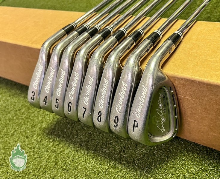 Used RH Cleveland Tour Action TA7 Irons 3-PW Regular Flex Steel Golf Club Set