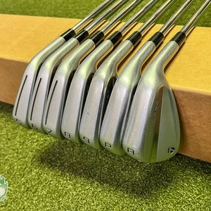 Used RH 2023 TaylorMade P-790 Irons 5-PW/AW Tour 105g Regular Steel Golf Set