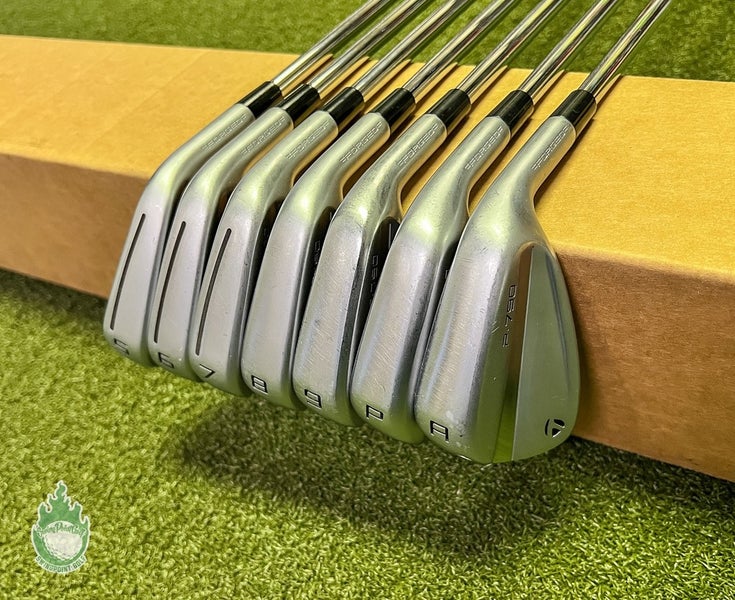 Used RH 2023 TaylorMade P-790 Irons 5-PW/AW Tour 105g Regular Steel Golf Set
