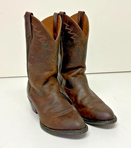Ariat Sedona Distressed Brown Leather Rubber Sole Western Boots US Men's 9.5