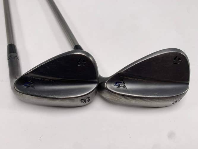 TaylorMade Milled Grind 3 Raw Black Wedge Set 56* 14 | 60* 12 Cool Clubs Mens RH