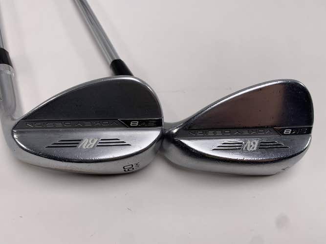 Titleist Vokey SM8 Tour Chrome Wedge Set 54* 10 | 60* 14 Wedge Steel Mens RH