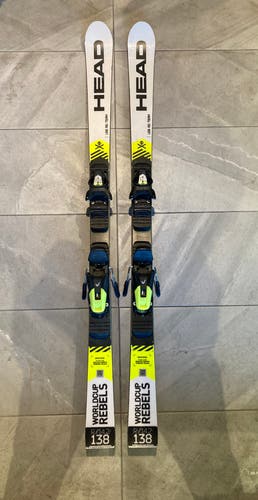 HEAD World Cup Rebels i.GS RD 138cm Racing Skis + EVO9 AC Bindings