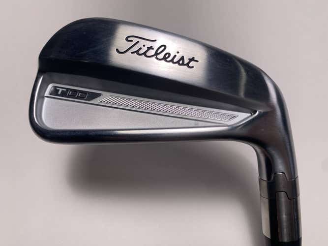 Titleist T100 2023 Single 7 Iron Fitter 4* UpAMT S300 Black Stiff Steel Mens RH