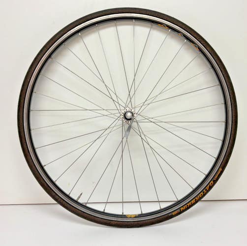 FiR PIN 32-Spoke Black Aluminum 700C Front Wheel Deore DX M650 Hub +Tire GREAT