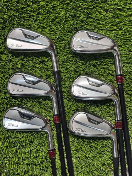 Right Handed Titleist T200 2021 Iron Set 5-PW KBS Tour Graphite Stiff Flex -.5”