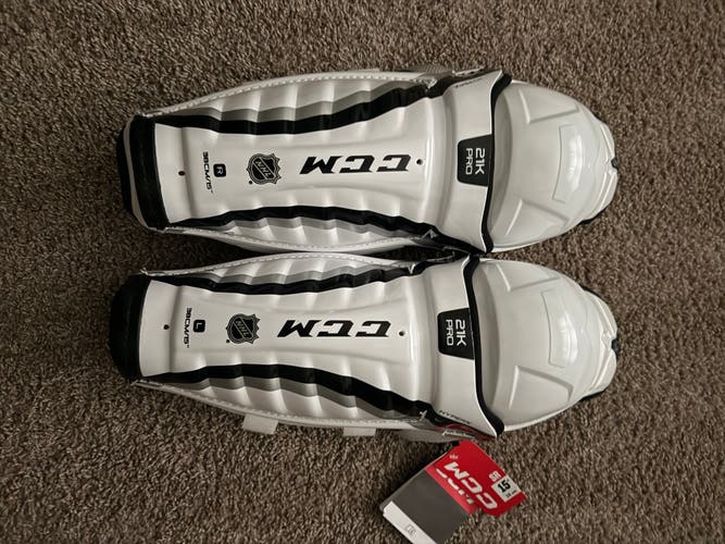 Senior CCM 21K 15" Shin Pads Pro Stock (New)