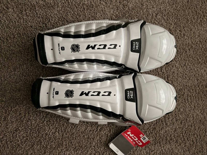 Senior CCM 21K 15" Shin Pads Pro Stock (New)