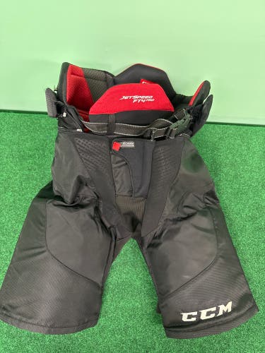 Black CCM JetSpeed FT4 Pro Hockey Pants (Used) | Senior Large