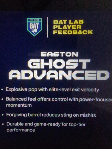 Easton Ghost Advanced Twilight Limited Edition Fastpitch Bat 2026 30" (-10)