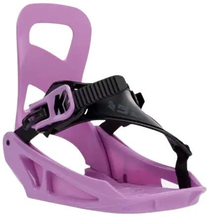 New K2 Lil Kat Junior Youth Purple Snowboard Bindings - Fit Size 2-5 Boots
