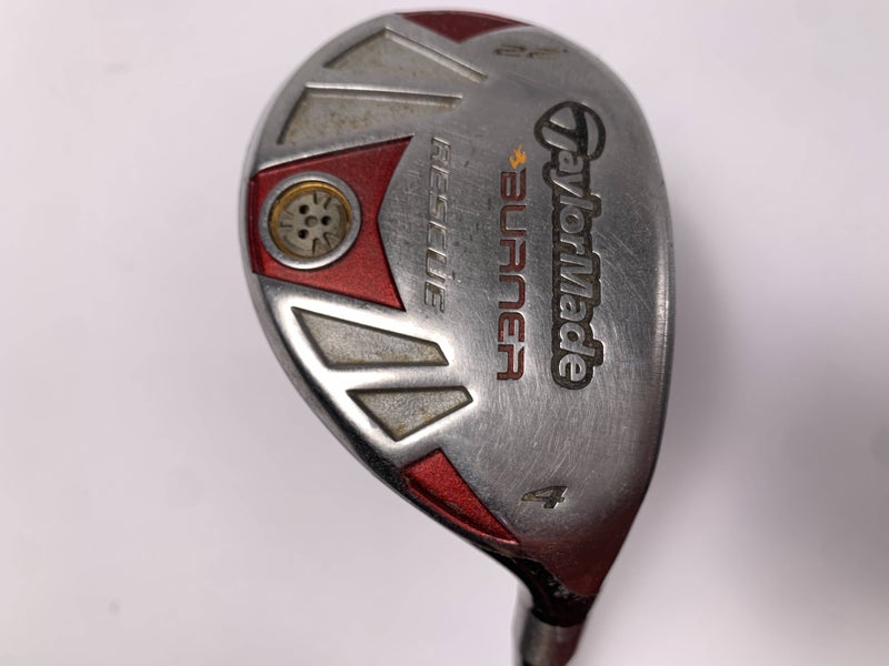 TaylorMade Burner Rescue 4 Hybrid 22* REAX SuperFast 65g Stiff RH Oversize Grip