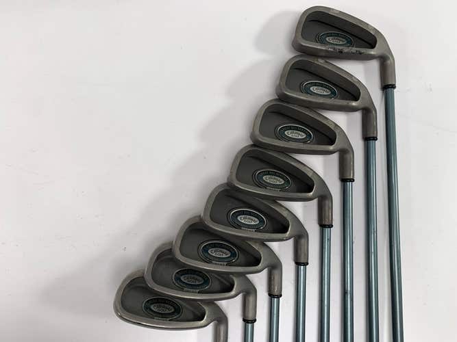 Callaway Big Bertha Tungsten Titanium Iron Set 4-PW+SW Ladies Graphite Womens RH