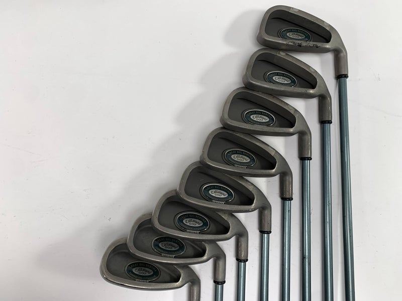 Callaway Big Bertha Tungsten Titanium Iron Set 4-PW+SW Ladies Graphite Womens RH