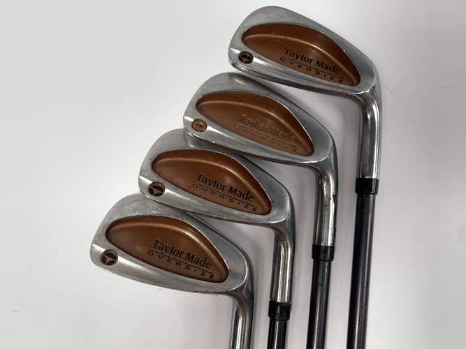 TaylorMade Burner Oversize Iron Set 6-9 Bubble S-90 Plus Stiff Graphite Mens RH