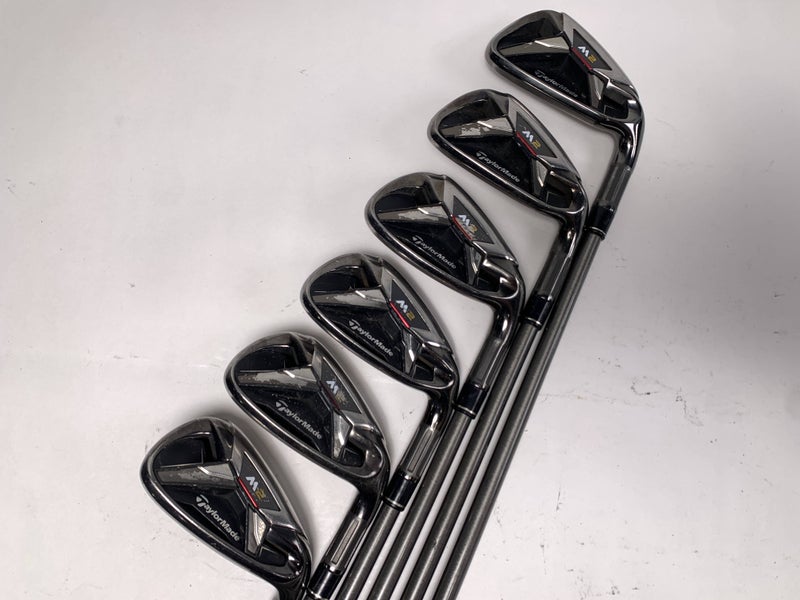 TaylorMade M2 Iron Set 6-PW+GW AeroTech SteelFiber i80 Senior Graphite Mens RH