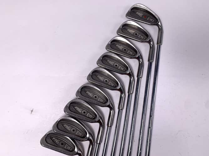 Ping Eye 2 Iron Set 1-PW Black Dot Karsten ZZ-Lite Stiff Steel Mens RH No 6 iron