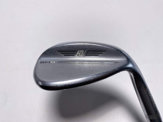 Titleist Vokey SM9 Tour Chrome Lob Wedge LW 58* 8 Bounce M-Grind Wedge Mens RH