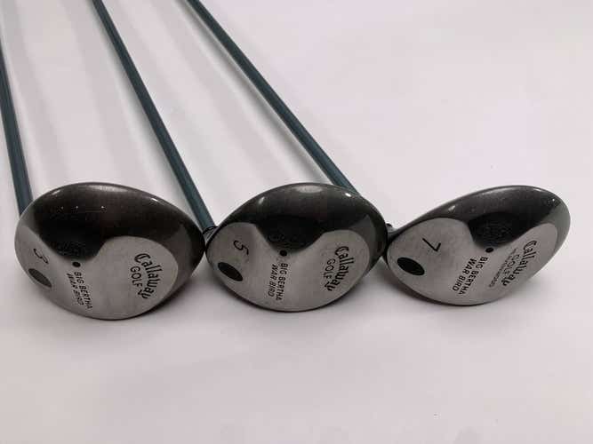 Callaway Big Bertha Warbird Wood Set 3 5 7 | 15* 18* 21* Ladies Gems Ladies RH