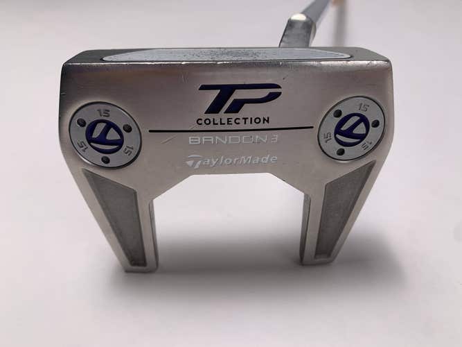 TaylorMade TP Hydroblast Bandon 3 Putter 33" SuperStroke Pistol GTR 1.0 Mens RH