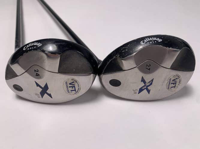 Callaway X 4 & 5 Hybrid Set 24* 27* 80g Regular Graphite Mens RH