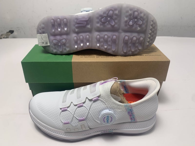 Skechers Go Golf Elite 5-Slip'In Waterproof Golf Shoes White Womens SZ 7(123062)