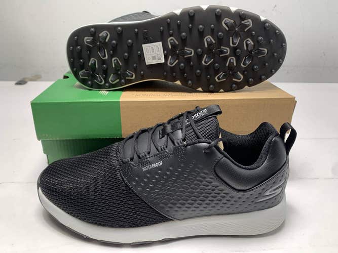 Skechers Go Golf Elite 4-Prestige Waterproof Golf Shoes Black Men's SZ 9 (54553)