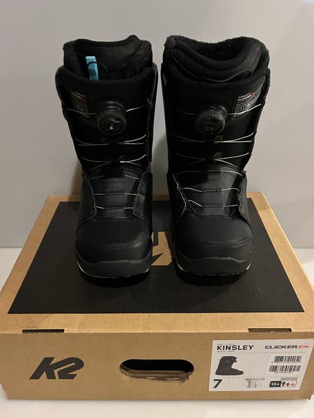 New K2 Kinsley Clicker XHB BOA Snowboard Boots - Size M 7 / W 8