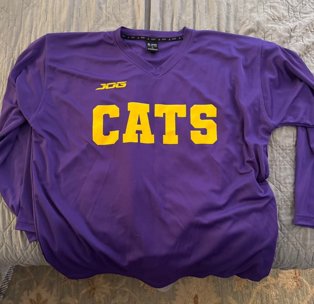 Purple and Gold CATS Large JOG Men's Jersey (Used)