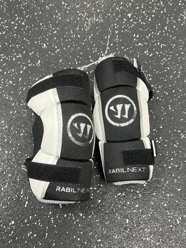 Used Warrior RABIL NEXT Lacrosse Arm Pads/Guards Black XS 11849-S000032090